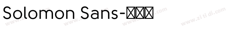 Solomon Sans字体转换